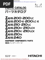 Hitachi Zaxis Zx200 Equipment Components Parts