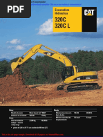 Caterpillar 320c Excavator Technical Characteristics