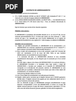 Contrato de Arrendamiento