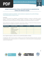 Unidad 3.intervenciones Clínicas y de Salud Mental en La Atención de Las Víctimas de Violencias Sexuales