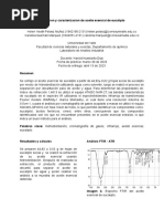 Extraccion y Caracterizacion de Aceite Esencial de Eucalipto