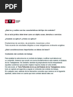 Qué Es y Cuáles Son Las Características Del Tipo de Contrato