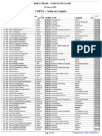 CORTA - Orden de Llegada: 21 Mayo 2023