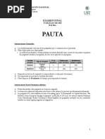 Examen Final Ico-143 Finanzas Corporativas Sem 01 2019 - Prueba + Caso + Formulario - Pauta