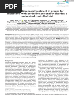 Child Psychology Psychiatry - 2019 - Beck - Mentalization Based Treatment in Groups For Adolescents With Borderline