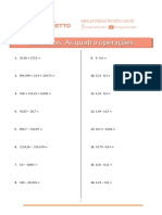 Exercicios de Matemática - Até 2grau e MDC