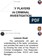 7.2 Key Players in Criminal Investigation