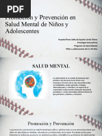 Promocion y Prevencion en Salud Mental