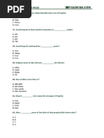 Islamic Studies Mcqs 2