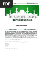 Islamic Studies Mcqs