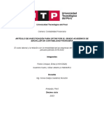 El Costo Laboral y La Relación Con La Rentabilidad de Las Empresas Del Sector Agroindustrial Peruano Periodo 2018-2022