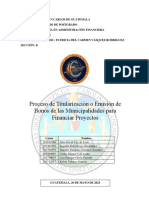 Proceso de Titularización o Emisión de Bonos de Municipalidades para Financiar Proyectos G6