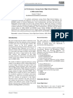 Level of Academic Performance Among Senior High School Students A Differential Study