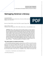 Science Education - 2010 - Feinstein - Salvaging Science Literacy