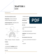 Chapter 1 - Respiration