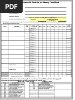 Detailed Weekly Timesheet