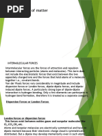 States of Matter Intermolecular Forces