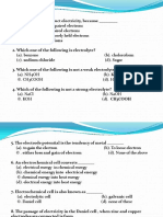 Electrochemistry MCQs