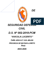 Plan de Seguridad - Avicola Lucerito