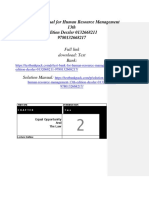 Solution Manual For Human Resource Management 13th Edition Dessler 0132668211 9780132668217