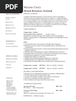 Human Resources Assistant Resume Template