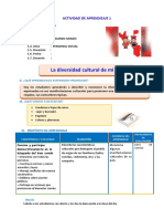 D1 A2 SESION PS. La Diversidad Cultural de Mi País