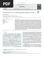 Consumer Preference For Eco-Labelled Aquaculture Products in Vietnam