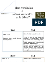 Biblias RV Vs NVI