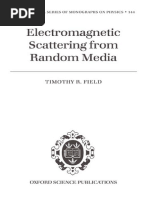 Electromagnetic Scattering From Random Media