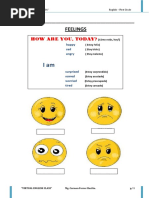 WORKSHEET #04 FEELINGS 1st Grade