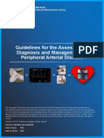 Guidelines For The Assessment, Diagnosis and Management of Peripheral Arterial Disease