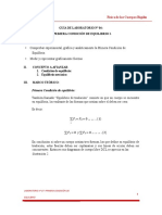 Laboratorio Experimental #04. Primera Condición de Equilibrio. Física de Los Cuerpos Rígidos. Ciclo 2023 - I