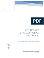 Candidate Handbook 2021