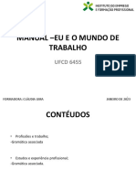 Manual - Eu e o Mundo de Trabalho