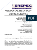 A Responsabilidade Social Do Discurso Geografico - Capítulo Do E-Book