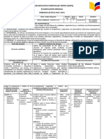 Unidad Educativa Particular "Sofos" (Ueps) Planificación Semanal PERIODO LECTIVO 2022-2023