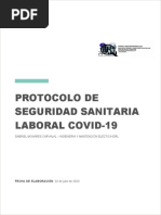 Protocolo de Seguridad Sanitaria Laboral