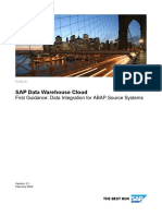 SAP Data Warehouse Cloud - First Guidance - Data Integration For ABAP Source Systems