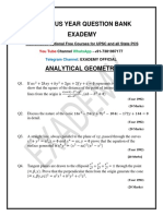 Analytical Geometry