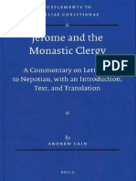 CAIN Andrew - Jerome and The Monastic Clergy. A Commentary On Letter 52 To Nepotian, With Introduction, Text, and Translation (BRILL 2013)