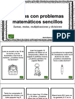 Tarjetas Problemas Sencillos