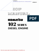 Komatsu Engine 102 Series C Workshop Manuals 2