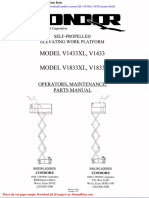 Condor Scissors Lift v1433xl v1833xl Parts Book