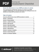 GDPR Compliance Questionnaire 23Q1 1