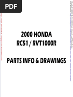 Honda Rvt1000r Rc51 2000 Parts Manual and Microfiches