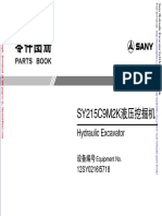 Sany Hydraulic Excavator Sy215c9m2k Parts Book