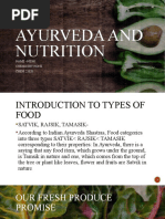 Ayurveda and Nutrition