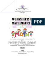 Worksheets in Math 4