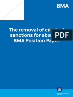 Removal of Criminal Sanctions For Abortion BMA Position Paper July 2019