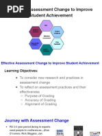 Afternoon Effective Assessment Change To Improve Student Achievement